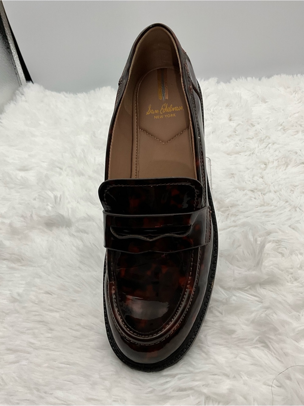 Sam Edelman Loafers Size Brown and Black Colin Tortoiseshell Print - Picture 5 of 10